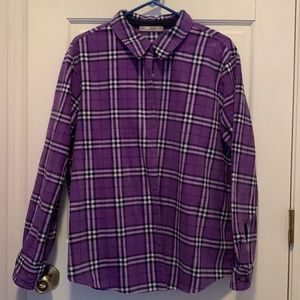 Lee Rider Women’s Flannel Top XL Purple